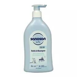 SANOSAN ШАМПУНЬ ДЛЯ МЛАДЕНЦЕВ С ОЛИВК МАСЛОМ И ПРОТЕИН 200мл - Добрая аптека