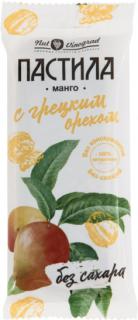 НУТ ВИНОГРАД ПАСТИЛА ФРУКТОВАЯ МАНГО С ГРЕЦКИМ ОРЕХОМ 50г - Добрая аптека