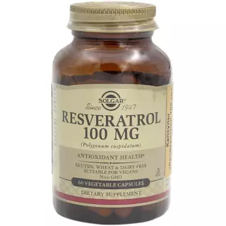 SOLGAR РЕСВЕРАТРОЛ 100мг N60 капс - Добрая аптека
