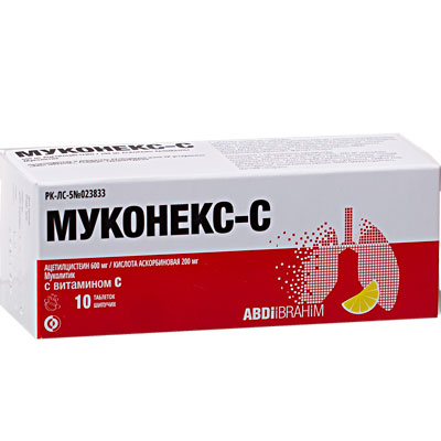 МУКОНЕКС 600мг N10 пор д/приг р-ра д/пр внутрь - Добрая аптека