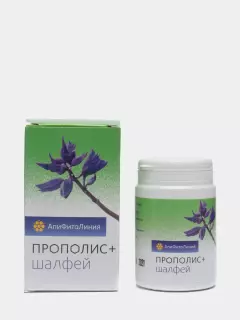 АПИФИТОЛИНИЯ ПРОПОЛИС+ШАЛФЕЙ N60таб - Добрая аптека