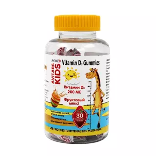 АВИТАБС КИДС ВИТАМИН Д3 ГУММИС N30 таб жев - Добрая аптека