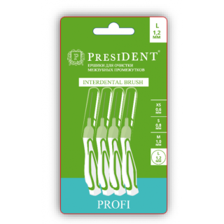 ПРЕЗИДЕНТ МЕЖЗУБНЫЕ ЕРШИКИ ПРОФИ L - Добрая аптека