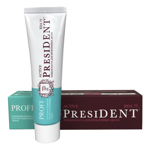 ПРЕЗИДЕНТ ЗУБНАЯ ПАСТА ПРОФИ 50мл АКТИВ ПРЕЗИДЕНТ ЗУБНАЯ ПАСТА ПРОФИ 50мл АКТИВ - Добрая аптека