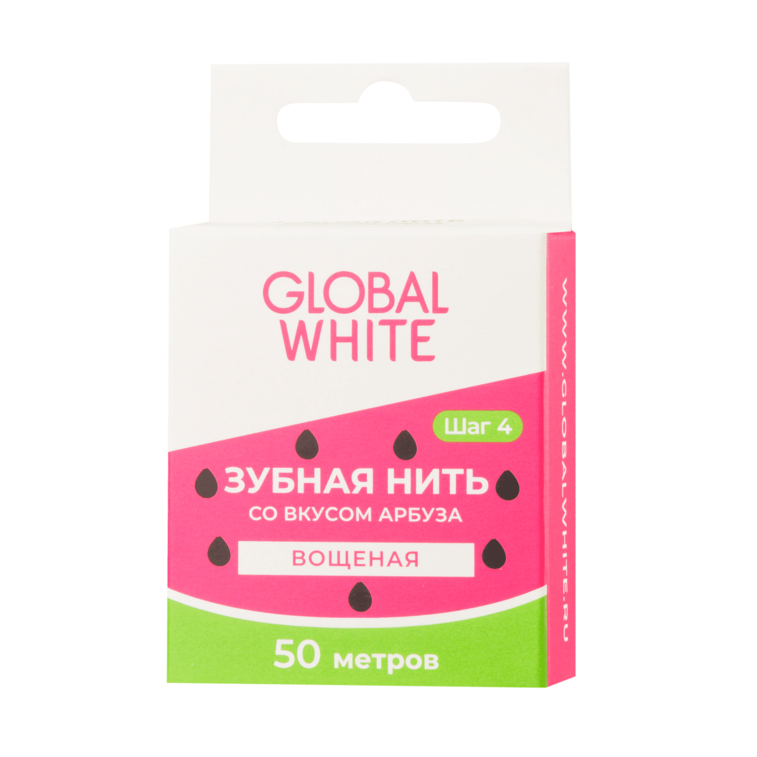 GLOBAL WHITE ЗУБНАЯ НИТЬ СО ВКУСОМ АРБУЗА GLOBAL WHITE ЗУБНАЯ НИТЬ СО ВКУСОМ АРБУЗА - Добрая аптека