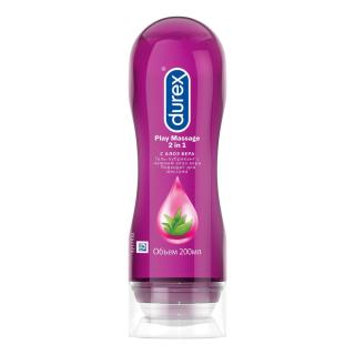 DUREX ПЛЕЙ ГЕЛЬ-СМАЗКА 200мл МАССАЖ 2В1 АЛОЭ ВЕРА - Добрая аптека