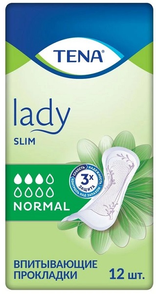 TENA ЛЕДИ СЛИМ ПРОКЛАДКИ N12 нормал TENA ЛЕДИ СЛИМ ПРОКЛАДКИ N12 нормал - Добрая аптека