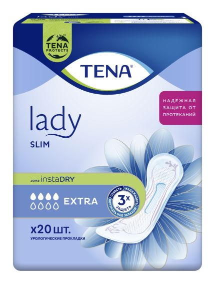 TENA ЛЕДИ СЛИМ ПРОКЛАДКИ N20 экстра TENA ЛЕДИ СЛИМ ПРОКЛАДКИ N20 экстра - Добрая аптека