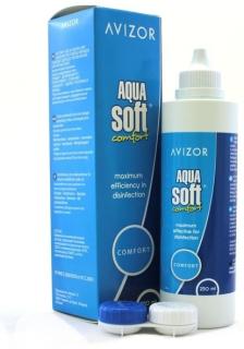 АВИЗОР АКВАСОФТ р-р д/конт линз 250мл С ПРОТ ОЧИСТКОЙ+КОНТ - Добрая аптека