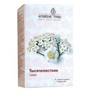 АЛТАЙСКИЕ ТРАВЫ ТЫСЯЧЕЛИСТНИК ТРАВА 50г пачка - Добрая аптека