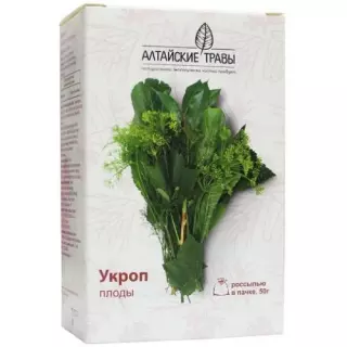 АЛТАЙСКИЕ ТРАВЫ УКРОП ПЛОДЫ 50 сыр раст - Добрая аптека