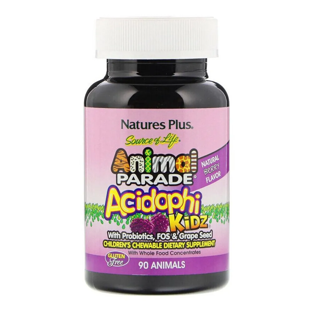 АНИМАЛ ПАРАД АцидофиКидс с ягодным вкусом №90 АНИМАЛ ПАРАД АцидофиКидс с ягодным вкусом №90 - Добрая аптека