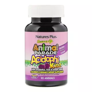 АНИМАЛ ПАРАД АцидофиКидс с ягодным вкусом №90 - Добрая аптека
