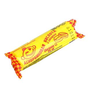 АСКОРБИНОВАЯ КИСЛОТА С САХ 25мг N10 таб КРУТКА - Добрая аптека