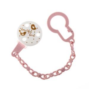 BABY PLANET ДЕРЖАТЕЛЬ Д/СОСКИ 8473/2 МОНО РОЗ - Добрая аптека