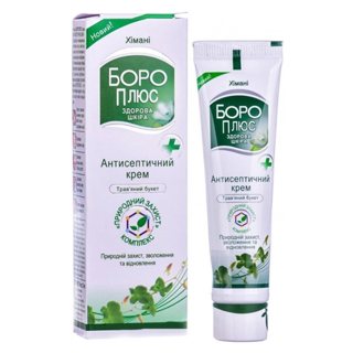 БОРО ПЛЮС КРЕМ 25% 25мл ЗЕЛЕНЫЙ АНТИСЕПТИЧЕСКИЙ - Добрая аптека