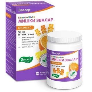 БЭБИФОРМУЛА МИШКИ ВИТАМИН С N60 паст жев - Добрая аптека