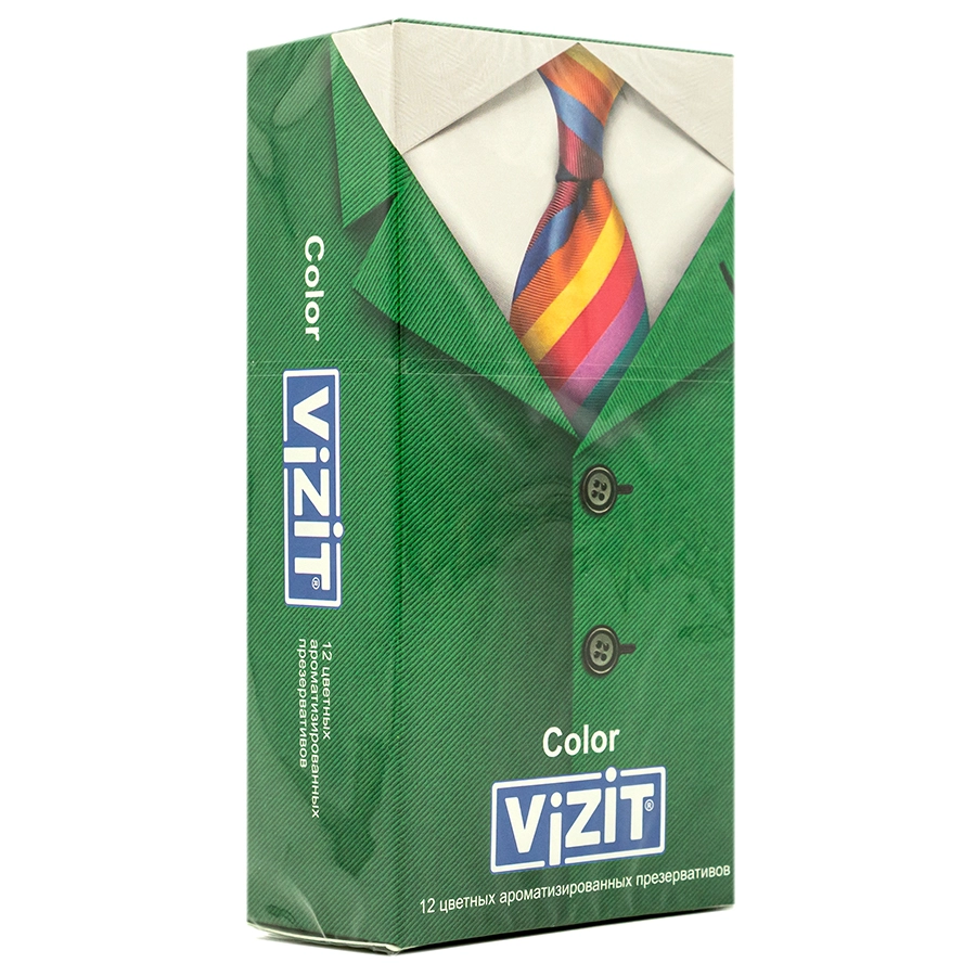 ВИЗИТ ПРЕЗЕРВАТИВЫ N12 АРОМАТИЗИРОВАННЫЕ ЦВЕТНЫЕ - Добрая аптека