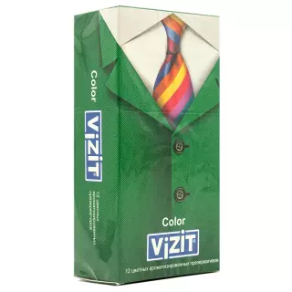 ВИЗИТ ПРЕЗЕРВАТИВЫ N12 АРОМАТИЗИРОВАННЫЕ ЦВЕТНЫЕ - Добрая аптека