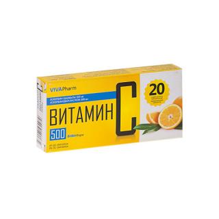 ВИТАМИН С 500 ВИВА ФАРМ 500мг N20 таб жев - Добрая аптека