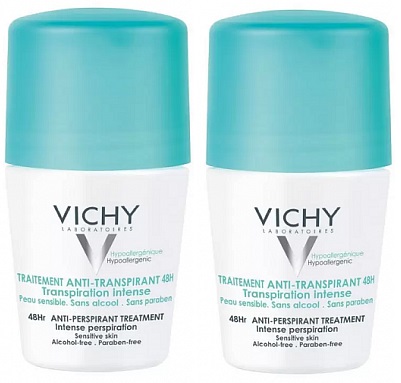 VICHY ДУОПАК ДЕЗОДОРАНТ-АНТИПЕРСПИР 48Ч 50МЛ N2 ПРИ ИЗБЫТ.ПОТ - Добрая аптека