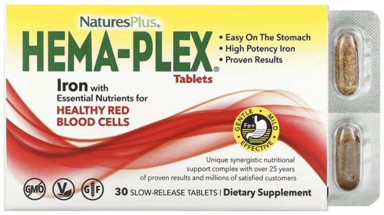 ГЕМА-ПЛЕКС ЖЕЛЕЗО 85МГ N30 таб замедл высвоб - Добрая аптека