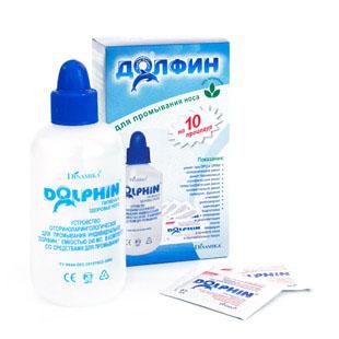 ДОЛФИН УСТРОЙСТВО Д/ПРОМЫВ НОСА 240мл Д/ВЗР+СРЕДСТВО 2Г N10 - Добрая аптека