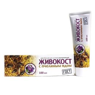 ЖИВОКОСТ КРЕМ-БАЛЬЗАМ ДЛЯ СУСТАВОВ 100мл С ПЧЕЛИНЫМ ЯДОМ - Добрая аптека