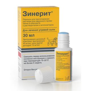 ЗИНЕРИТ 30мл пор д/р-ра д/нар прим+Р-ЛЬ+АППЛ-ТОР - Добрая аптека