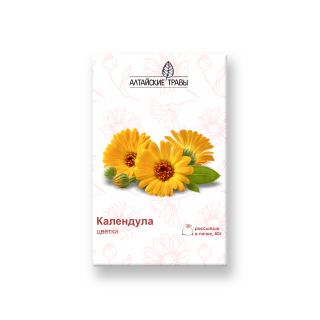 КАЛЕНДУЛЫ цветки 40гр Алтайские травы КАЛЕНДУЛЫ цветки 40гр Алтайские травы - Добрая аптека