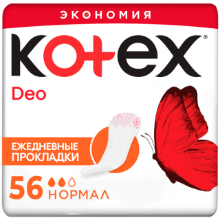 KOTEX ДЕО ПРОКЛАДКИ ЕЖЕДНЕВНЫЕ N56 нормал - Добрая аптека