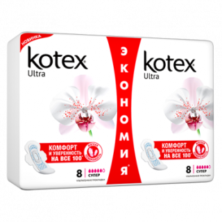 KOTEX УЛЬТРА ПРОКЛАДКИ N16 супер СОФТ ХЛОПОК - Добрая аптека