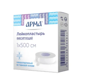 ЛЕЙКОПЛАСТЫРЬ АРМА ФИКС.1Х500СМ №1 ТКАНЕВЫЙ БЕЛЫЙ - Добрая аптека