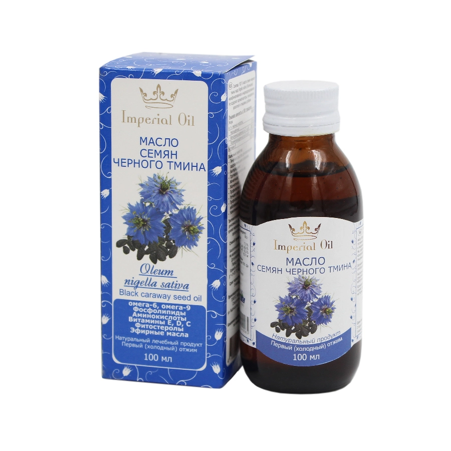 МАСЛО ЧЕРНОГО ТМИНА 100мл Холодного отжима Imperial Oil - Добрая аптека