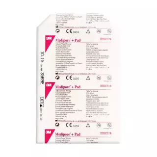 МЕДИПОР+ПАД ПОВЯЗКА СТЕР. Д/РАН АДГЕЗИВ 10Х15СМ 3569Е - Добрая аптека