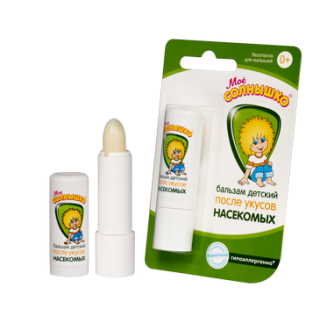 МОЕ СОЛНЫШКО БАЛЬЗАМ ДЕТСКИЙ ПОСЛЕ УКУСОВ НАСЕКОМЫХ 2,8 ГР - Добрая аптека