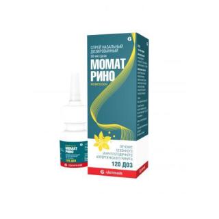 МОМАТ РИНО 50мкг/доза 120доз спрей наз доз - Добрая аптека