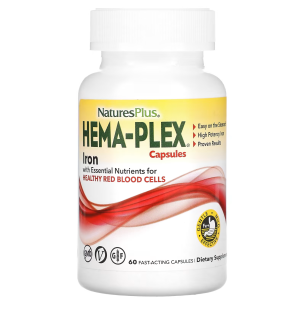 NATROL ХЕМА-ПЛЕКС ЖЕЛЕЗО 85МГ №60 - Добрая аптека