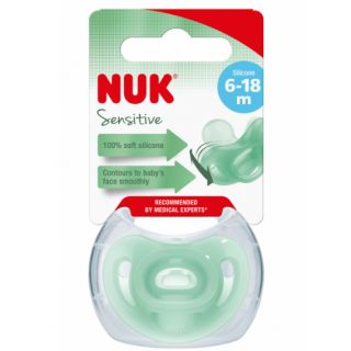 NUK ПУСТЫШКА СИЛИКОН СЕНСИТИВ 6-18МЕС - Добрая аптека