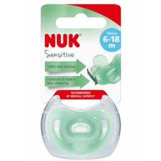 NUK ПУСТЫШКА СИЛИКОН СЕНСИТИВ 6-18МЕС - Добрая аптека