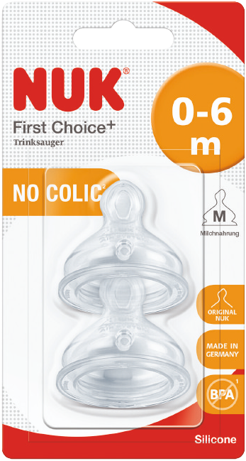 NUK СОСКА СИЛИКОН ФЕСТ ЧОЙС ПЛЮС M 0-6МЕС. N2 - Добрая аптека