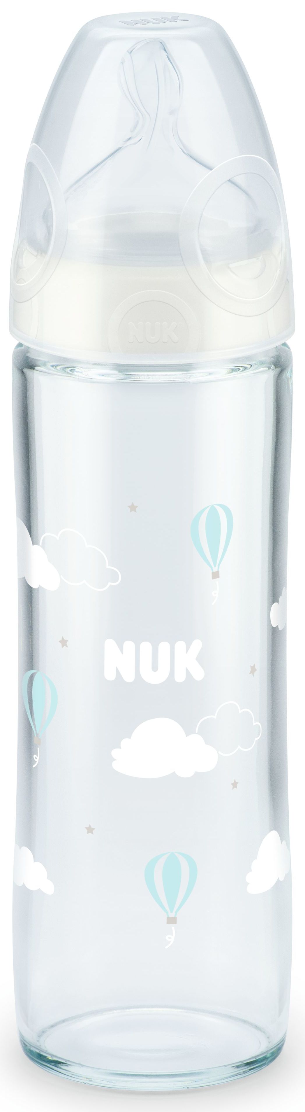 NUK ФЕСТ ЧОЙС БУТЫЛОЧКА СТЕКЛО 240мл 10745044 СОСКА СИЛИКОН - Добрая аптека