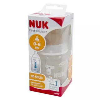 NUK ФЕСТ ЧОЙС+ БУТЫЛОЧКА 150мл СОСКА ЛАТЕКС ТЕРМ РР - Добрая аптека