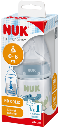 NUK ФЕСТ ЧОЙС+ БУТЫЛОЧКА 150мл СОСКА СИЛ ТЕРМ РР NUK ФЕСТ ЧОЙС+ БУТЫЛОЧКА 150мл СОСКА СИЛ ТЕРМ РР - Добрая аптека