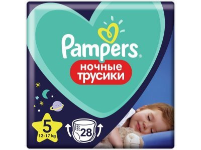 PAMPERS ТРУСИКИ ДЖУНИОР-5(12-18кг) N28 - Добрая аптека