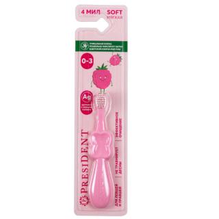 ПРЕЗИДЕНТ ЗУБНАЯ ЩЕТКА ДЕТСКАЯ 0-4 ЛЕТ (4 МИЛ) - Добрая аптека