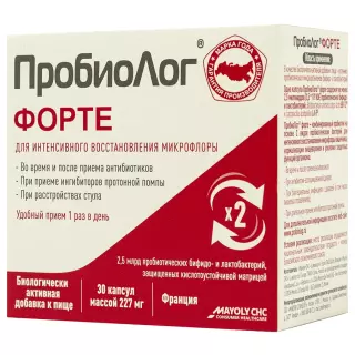 ПРОБИОЛОГ ФОРТЕ 227мг N30 капс - Добрая аптека