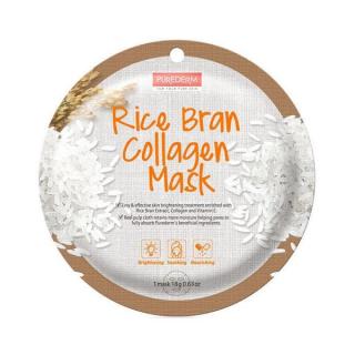 PUREDERM МАСКА Д/ЛИЦА КОЛЛАГ С РИС ОТРУБ - Добрая аптека