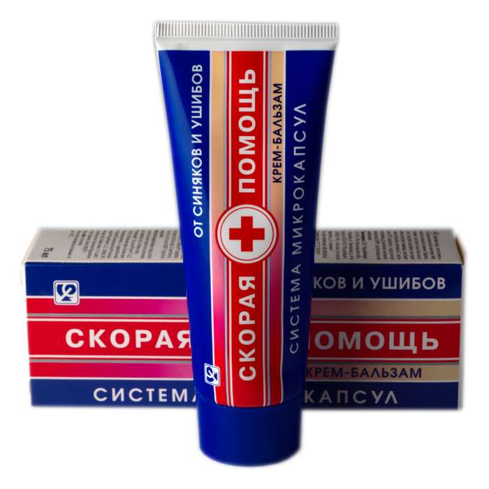 СКОРАЯ ПОМОЩЬ КРЕМ-БАЛЬЗАМ ОТ СИНЯКОВ И УШИБОВ 100мл - Добрая аптека