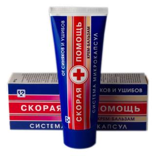 СКОРАЯ ПОМОЩЬ КРЕМ-БАЛЬЗАМ ОТ СИНЯКОВ И УШИБОВ 100мл - Добрая аптека